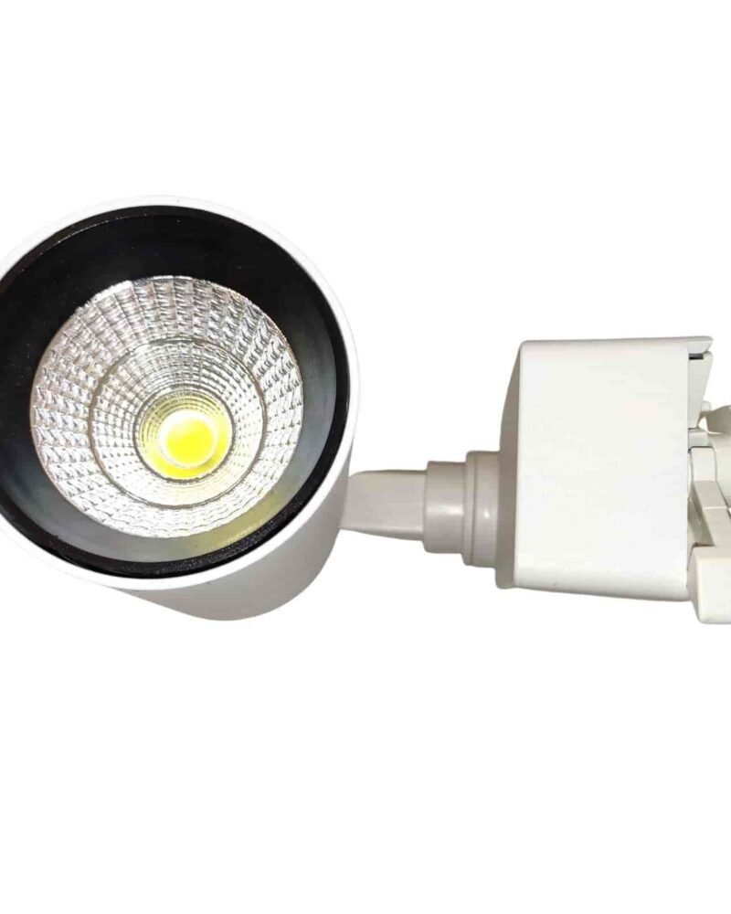 LED Track Light White 20W - White & Black